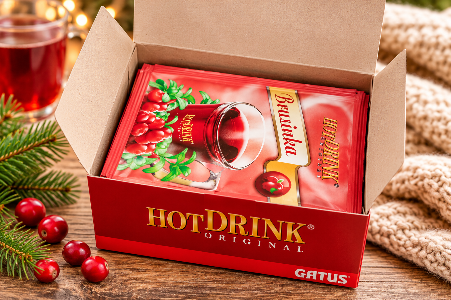 HOT DRINK Original Mix Box - otevrena krabicka se sacky