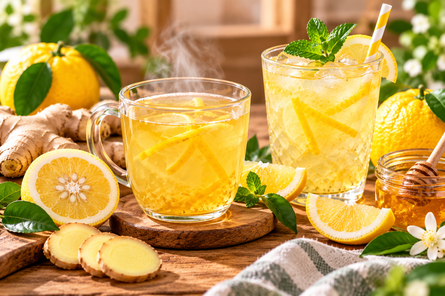 Yuzu Ginger Tea 1000 g – horký zázvorový čaj a studená citrusová limonáda