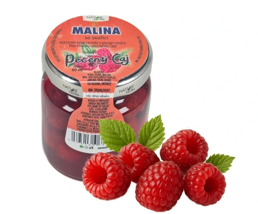 Pečený čaj Notea - Malina se skořicí 60ml