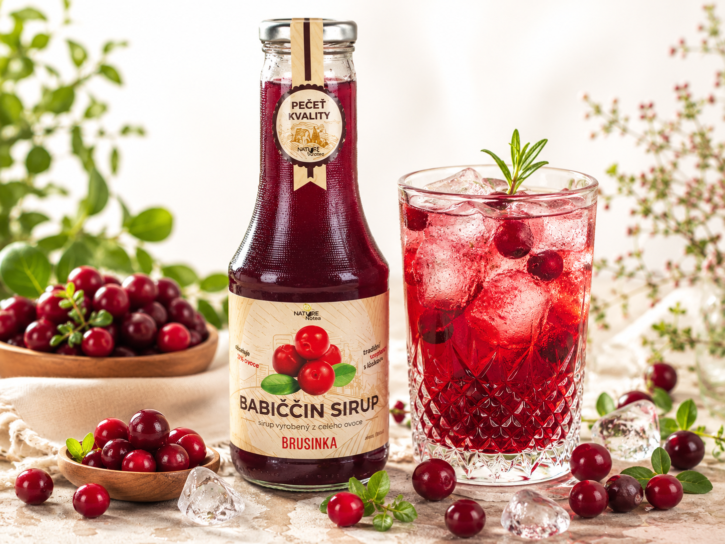 Babiččin sirup - Brusinka 500ml
