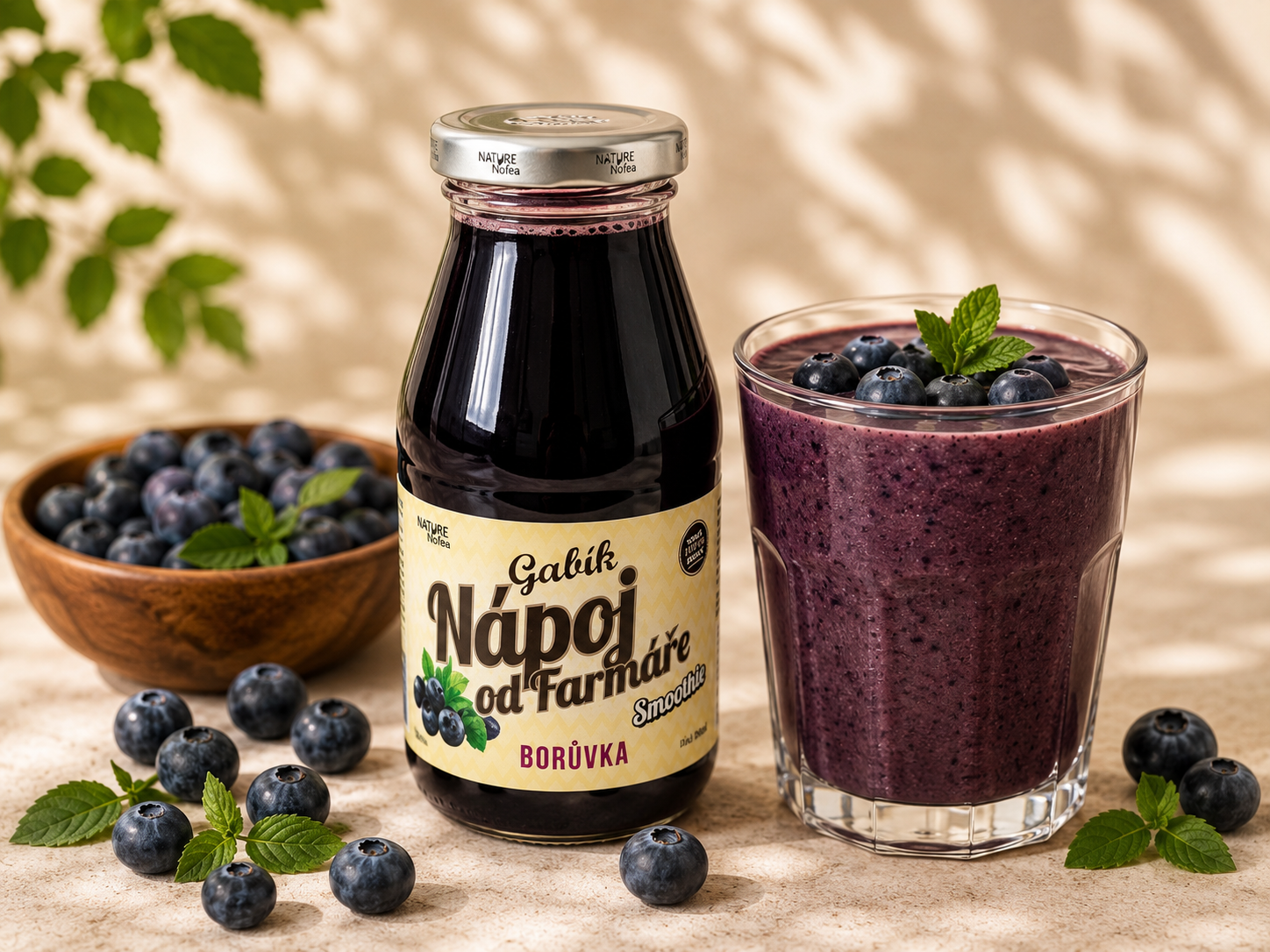 Farmářské Smoothie Gabík - Borůvka 200ml