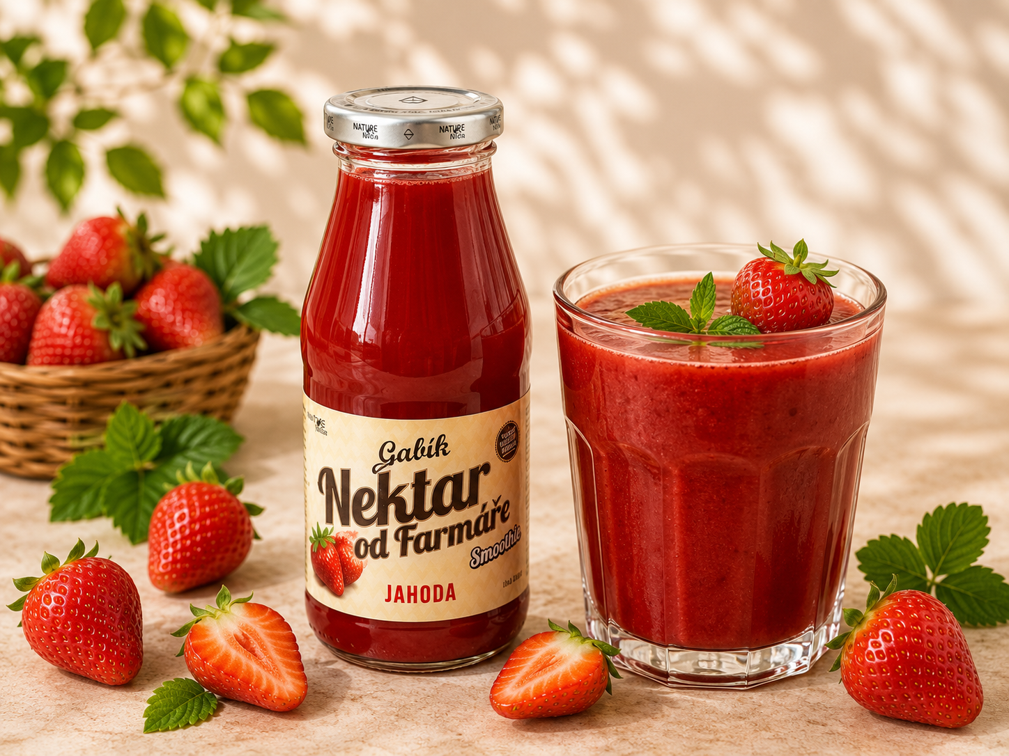 Farmářské Smoothie Gabík - Jahoda 200ml