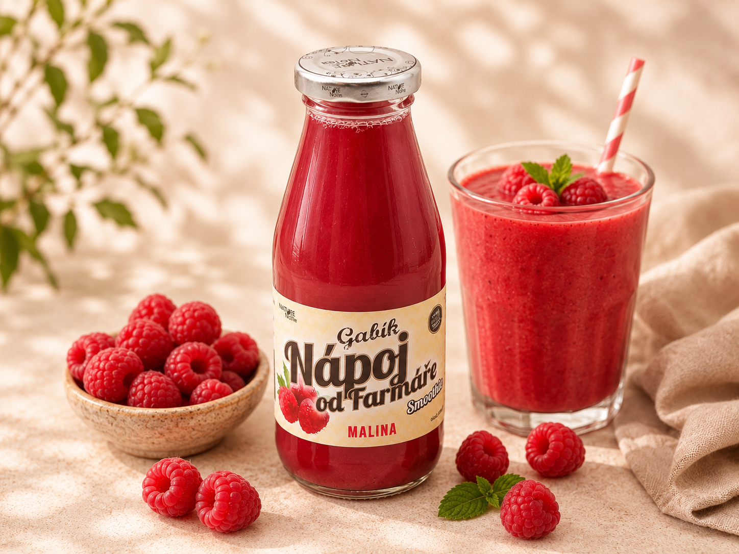 Farmářské Smoothie Gabík - Malina 200ml