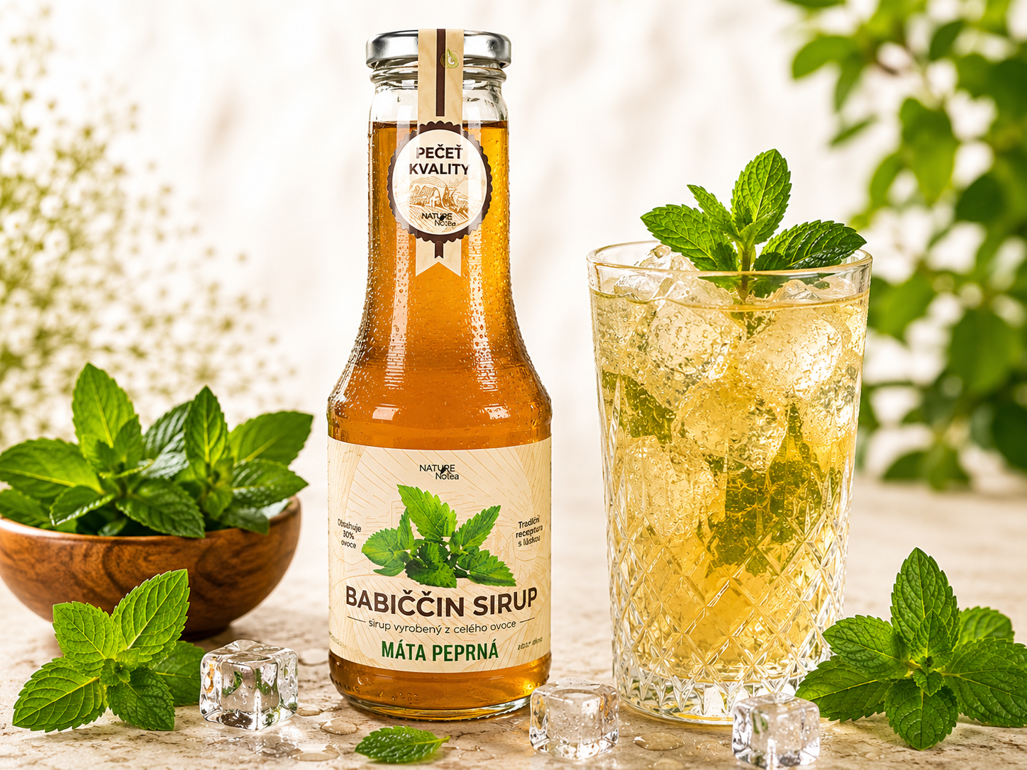 Babiččin bylinný sirup - Máta 500ml