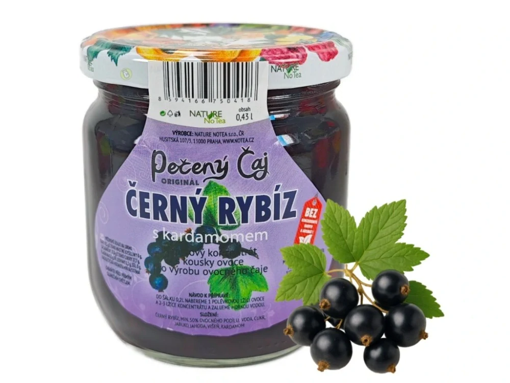 Pečený čaj Notea - Černý rybíz s kardamomem 430ml