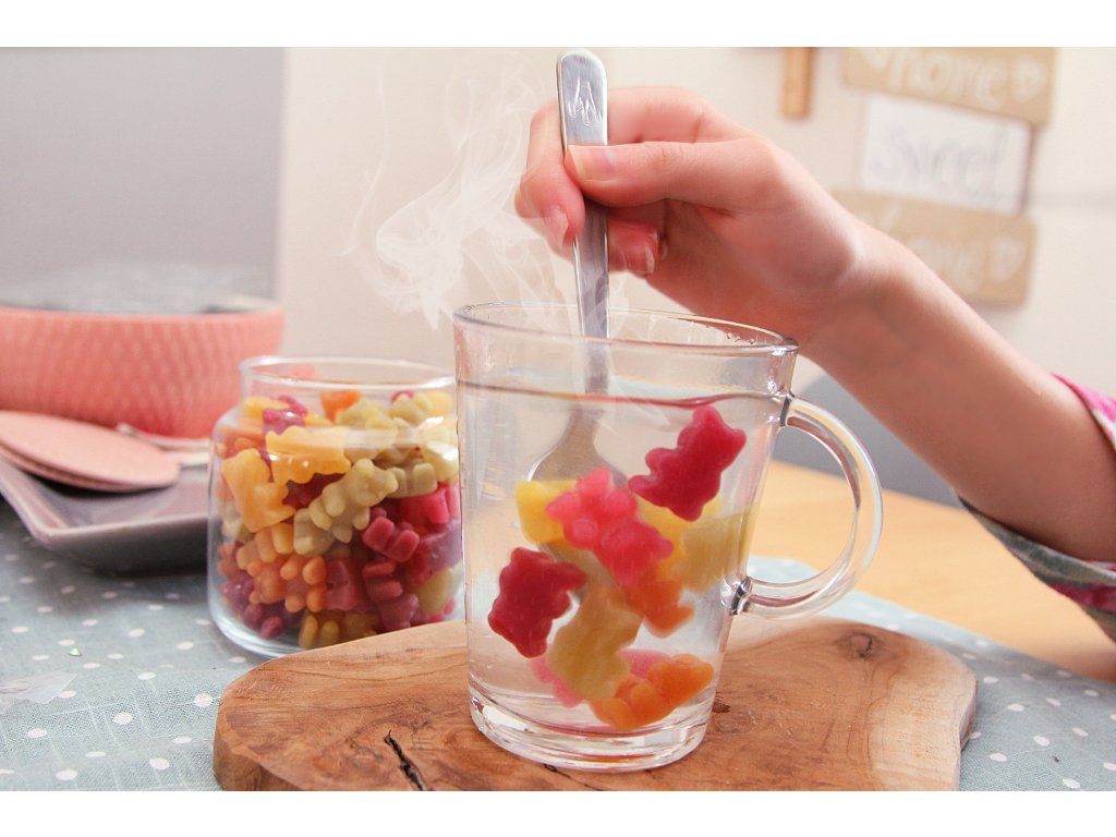 ČAJOVÍ MEDVÍDCI S PŘÍCHUTÍ REBARBORY A ČERNÉHO BEZU 50g