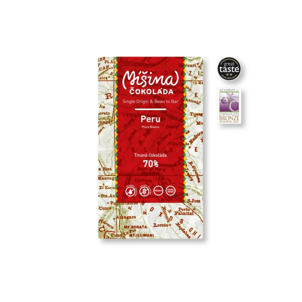 Tmavá čokoláda 70% Peru 50g
