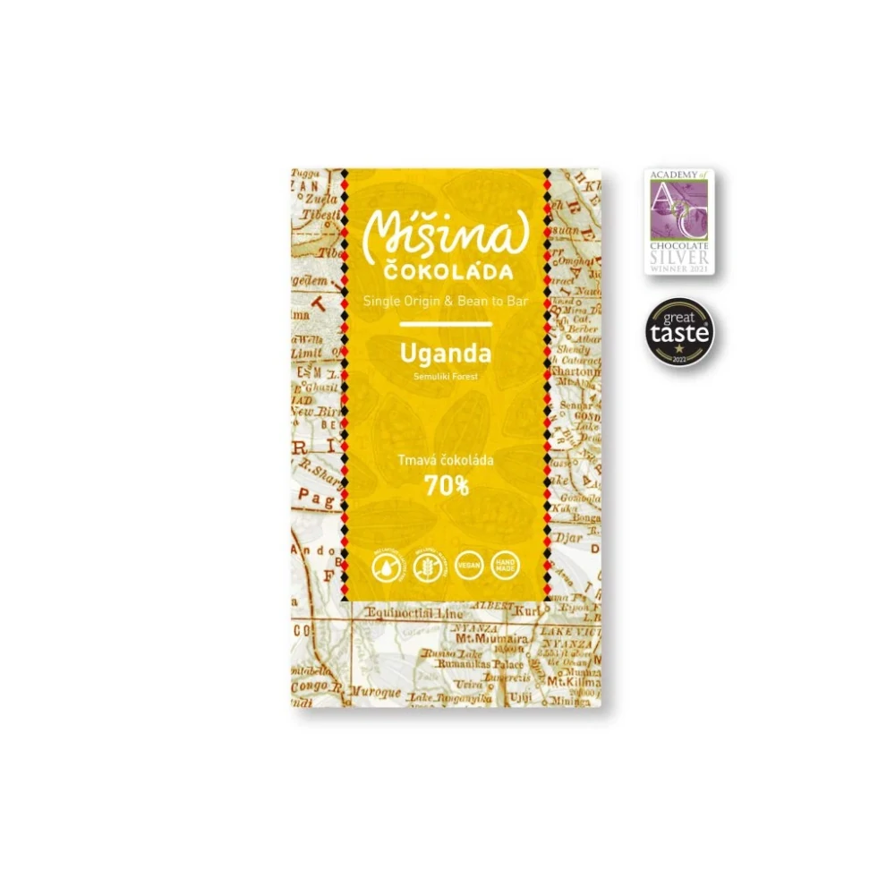 Tmavá čokoláda 70% Uganda 50g