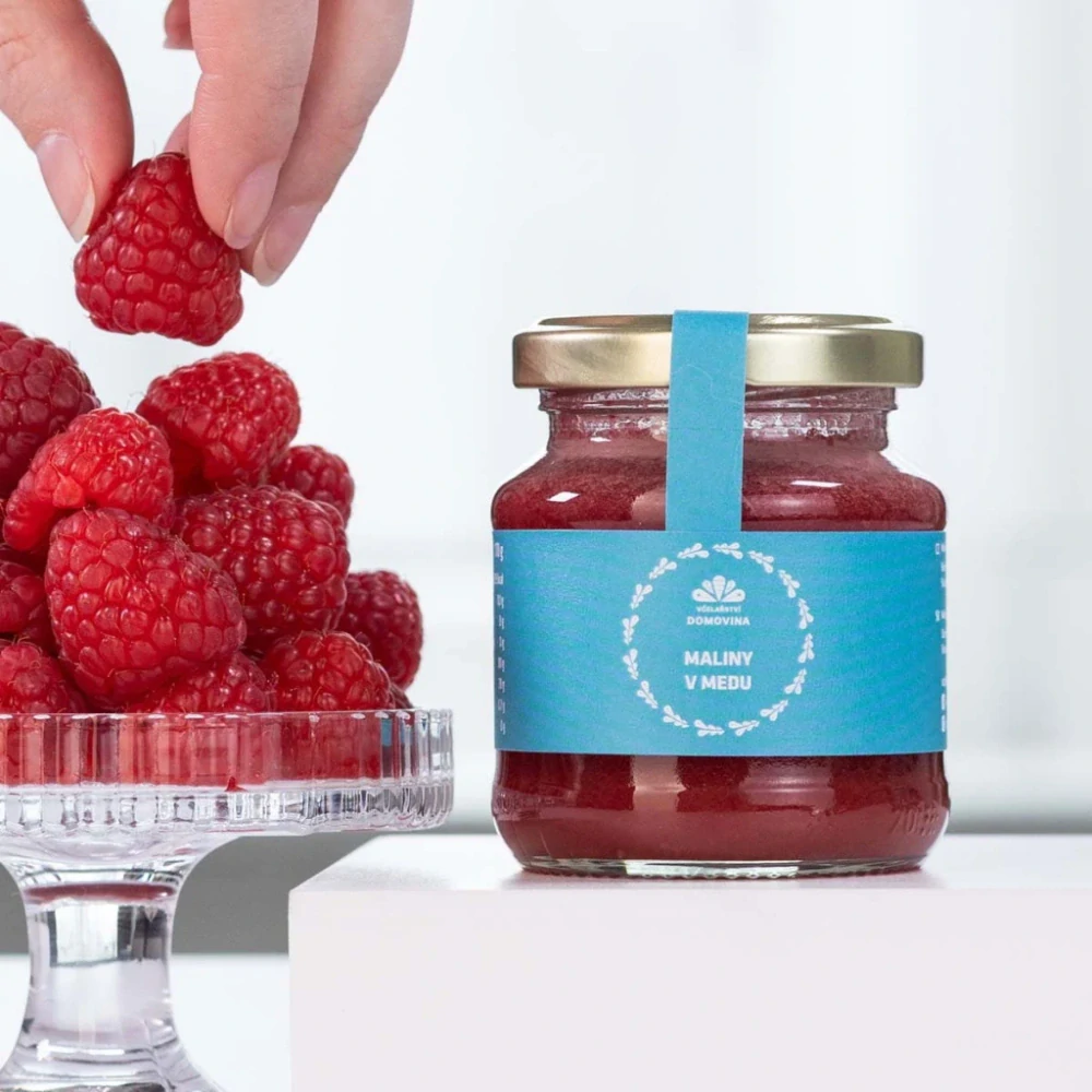 Včelařství Domovina Maliny v medu 170g