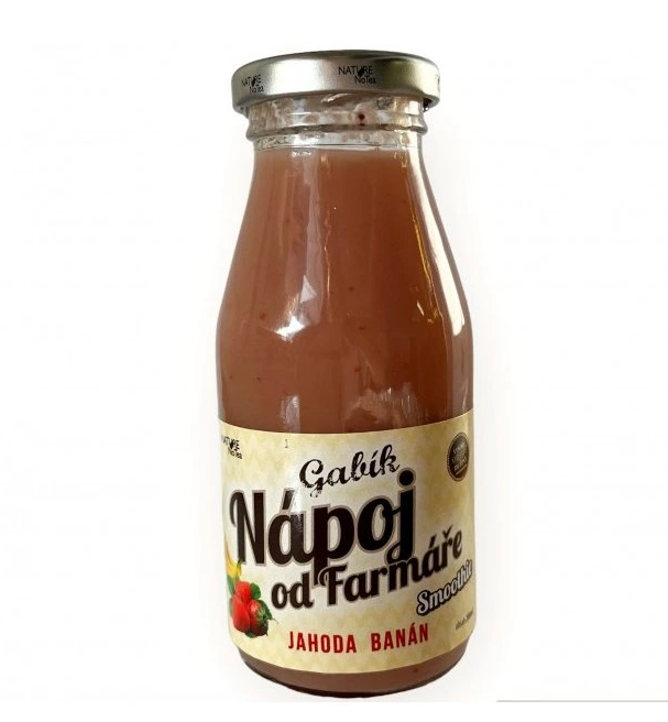 Farmářské Smoothie Gabík - Jahoda s banánem 200ml