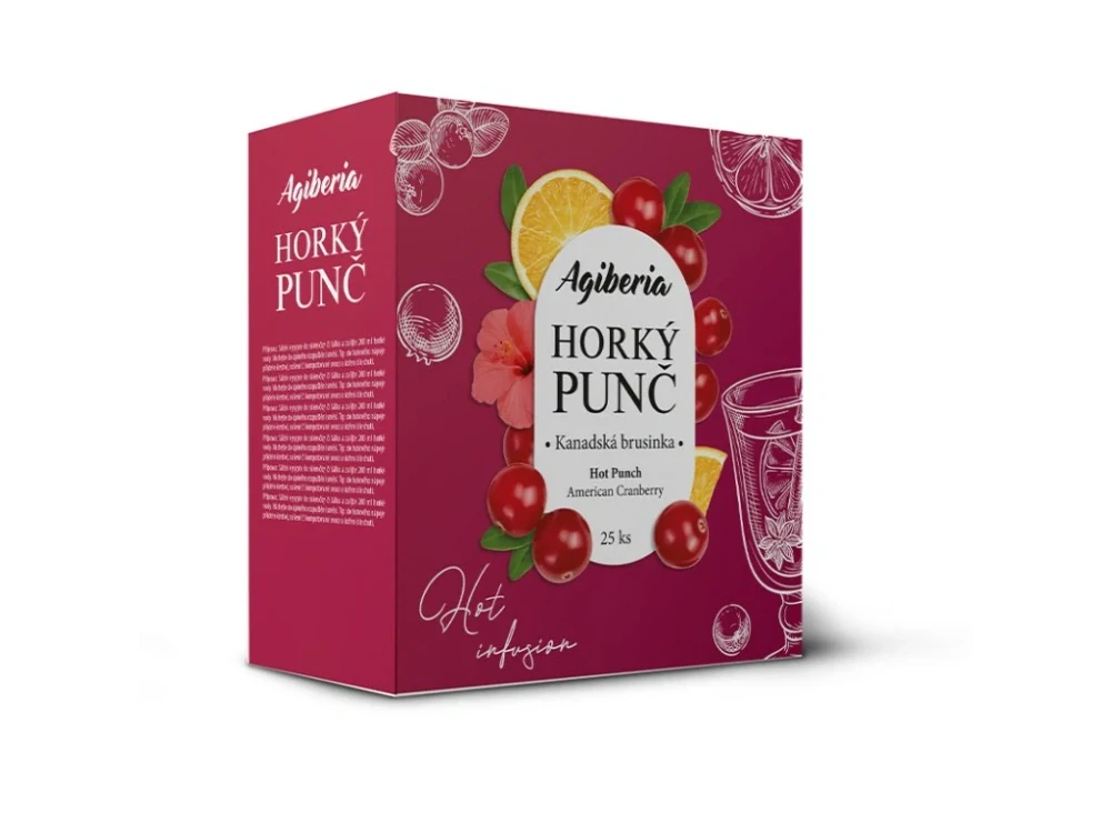 Agiberia Horký punč Kanadská brusinka 25x20g