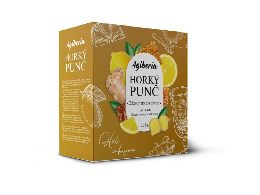 Agiberia Horký punč Zázvor, med a citron 25x20g