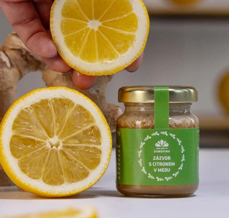 Včelařství Domovina Zázvor s citronem v medu