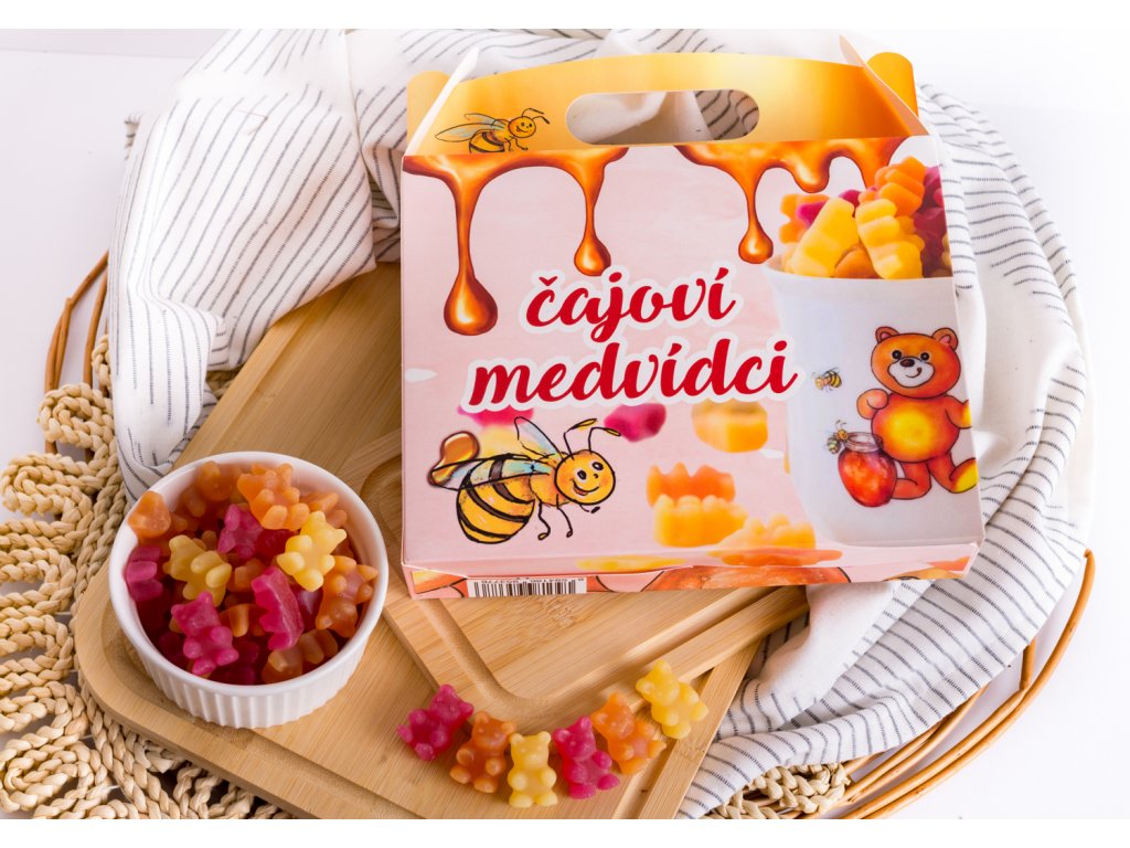 AKČNÍ DÁRKOVÝ BOX PLNÝ ČAJOVÝCH MEDVÍDKŮ 6x50g