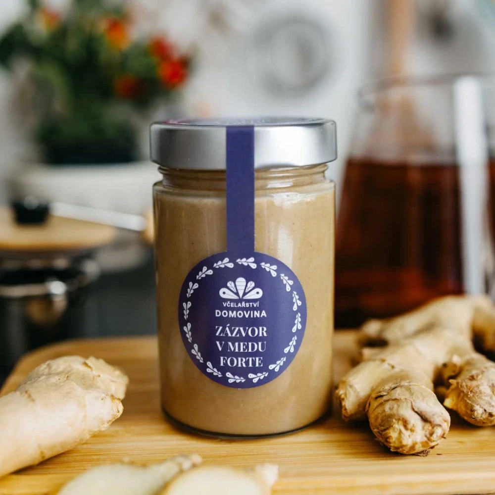 Včelařství Domovina Zázvor v medu FORTE 400g