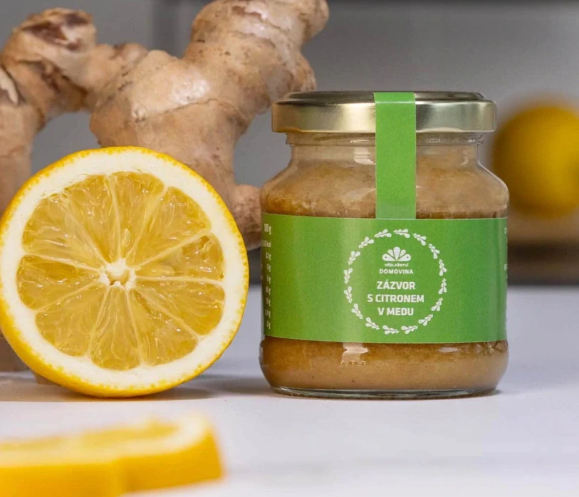 Včelařství Domovina Zázvor s citronem v medu