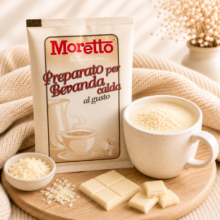 Horká čokoláda Moretto - Bílá 25g