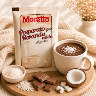 Horká čokoláda Moretto - Kokosová 30g