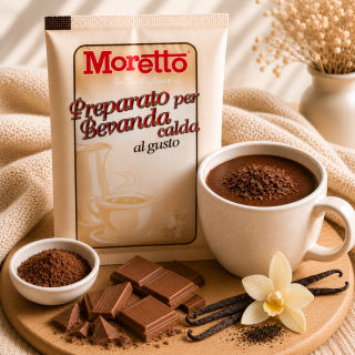 Horká čokoláda Moretto - Vanilková 30g