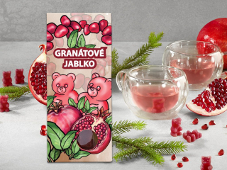 ČAJOVÍ MEDVÍDCI S PŘÍCHUTÍ GRANÁTOVÉHO JABLKA 50g