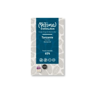 Tmavá čokoláda 65% Tanzanie s mořskou solí 50g