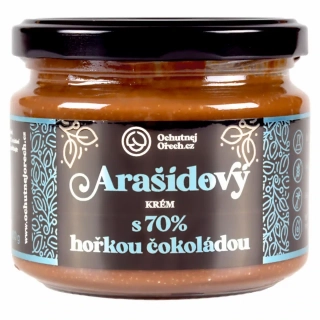 Ochutnej Ořech Arašídový krém s 70% hořkou čokoládou 300g