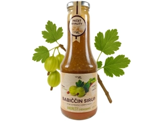 Babiččin sirup - Angrešt s rebarborou 500ml