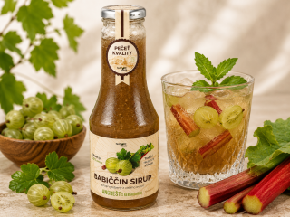 Babiččin sirup - Angrešt s rebarborou 500ml