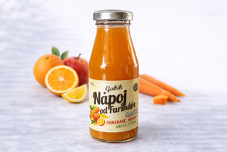 Farmářské Smoothie Gabík - Pomeranč, Mrkev, Jablko a Citrón 200ml