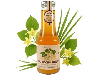  Babiččin bylinný sirup - Květ lípy s citronovou trávou 500ml