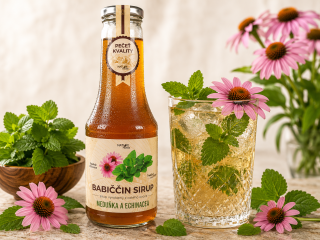  Babiččin bylinný sirup Meduňka & Echinacea 500ml