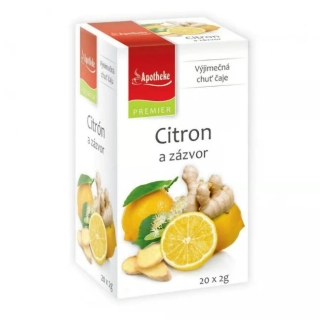 Apotheke čaj Premiere Citron a zázvor 20x2g