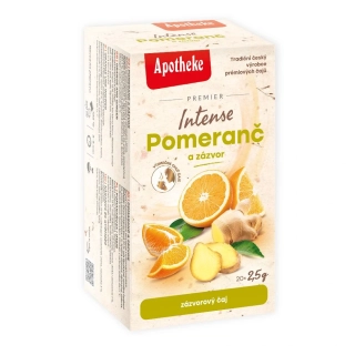 Apotheke čaj Pomeranč a zázvor 20x2,5g INTENSE