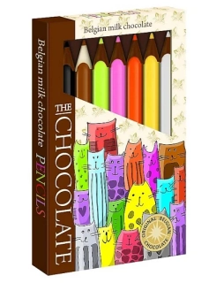 T-Severka Čokoládové pastelky Kočky 100g