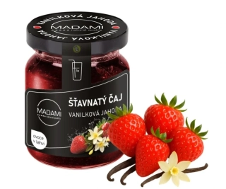 Šťavnatý čaj Madami Jahoda s příchutí vanilky 55g